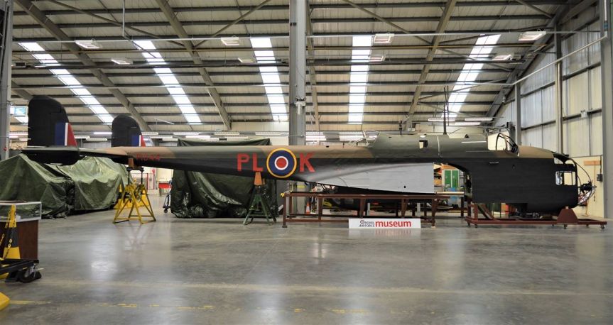 Hampden bomber is brought back to life at Cosford